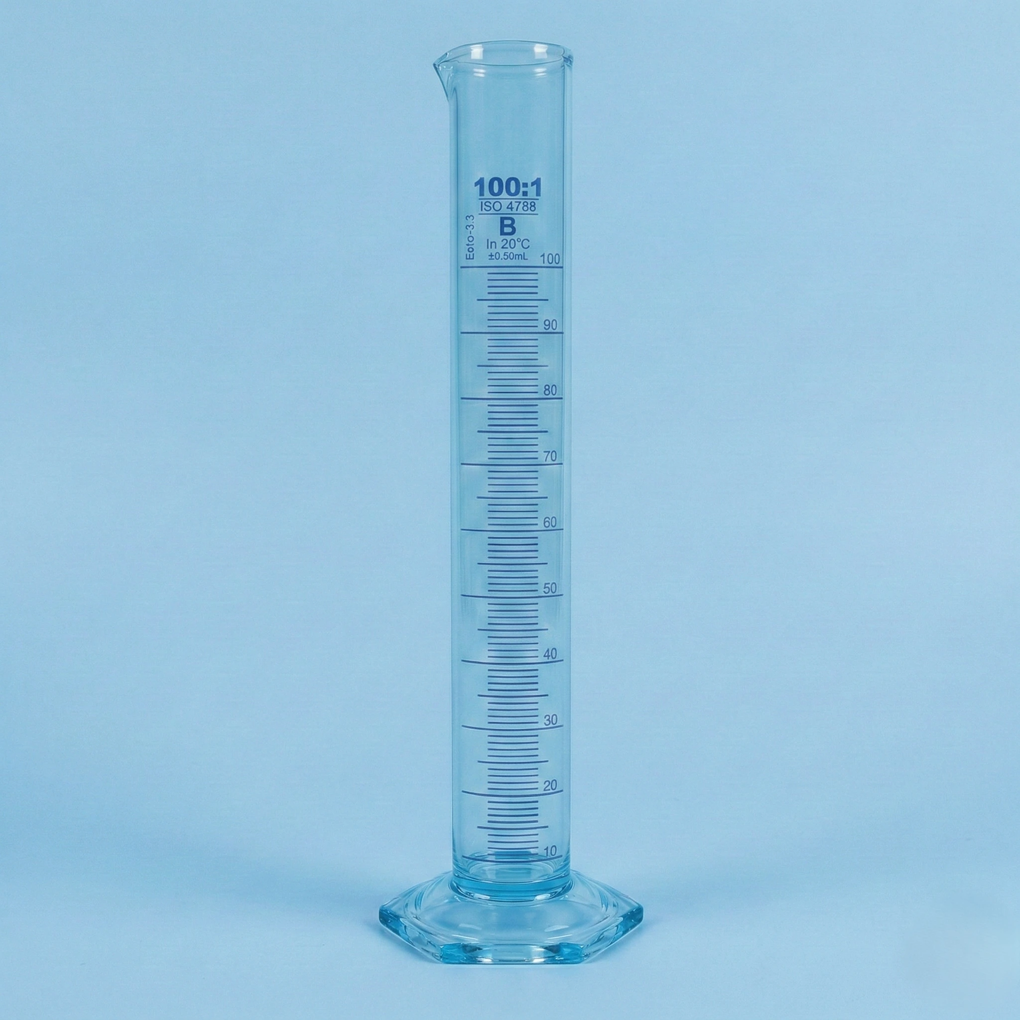 Measuring Cylinder Class B Hex Base