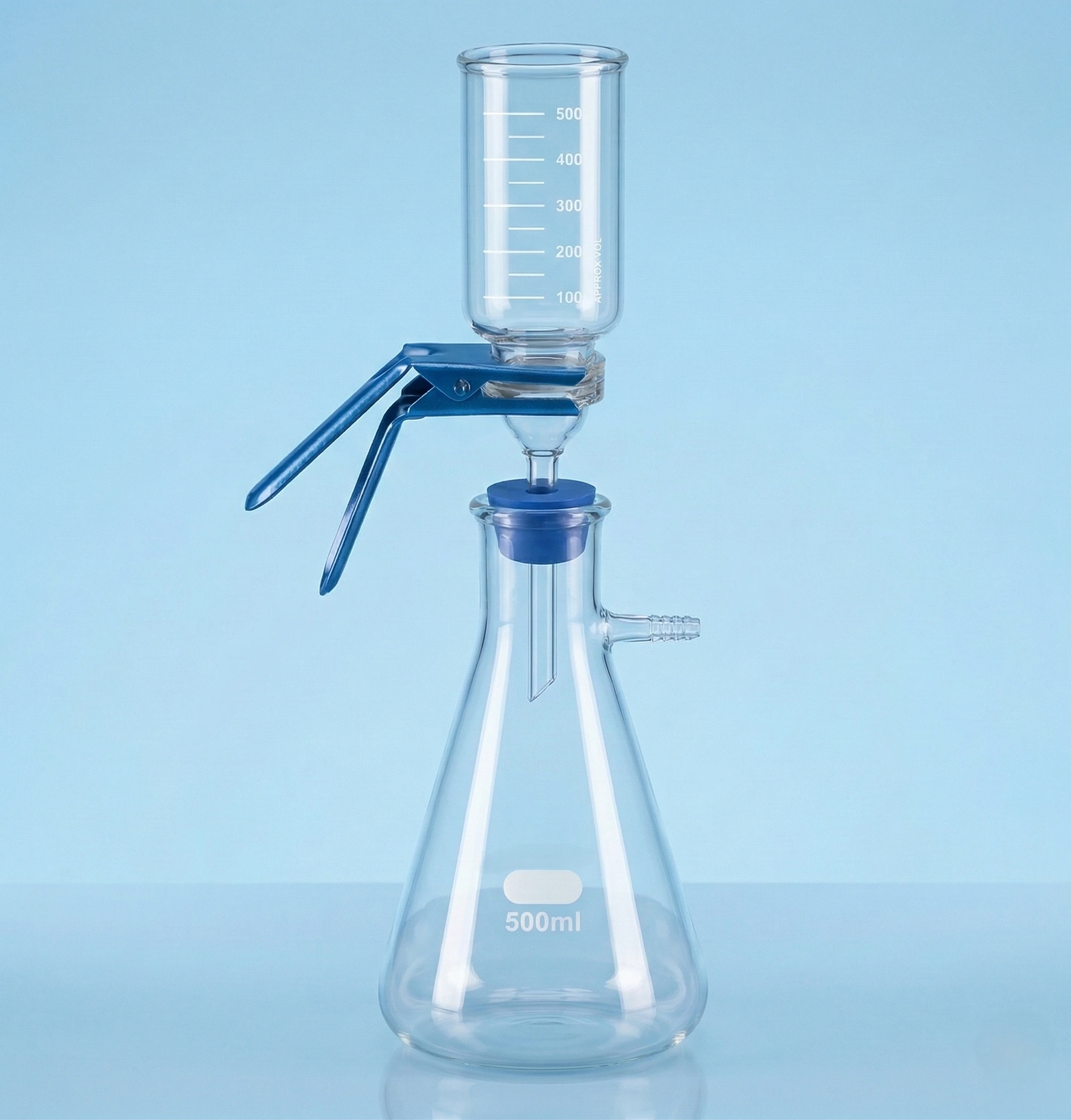 Membrane Filter Assembly For Micro-analysis With Silicone Cork Cup Clamp