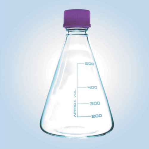 Flasks - Conical Erlenmeyer With Screw Cap